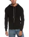 Amicale Cashmere Relaxed Cashmere Hoodie In Black
