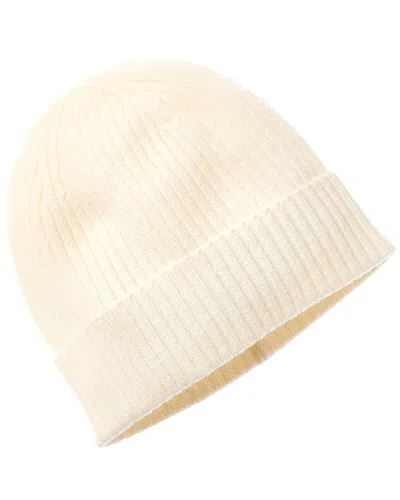 AMICALE CASHMERE AMICALE CASHMERE RIB KNIT CUFFED CASHMERE HAT