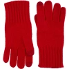 Amicale Cashmere Rib Knit Gloves In Red