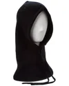 Amicale Cashmere Ribbed Knit Cashmere Hood In Black