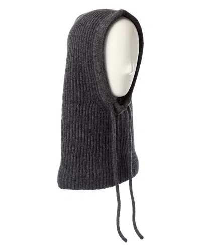 AMICALE CASHMERE RIBBED KNIT CASHMERE HOOD