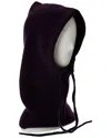 Amicale Cashmere Ribbed Knit Cashmere Hood In Red