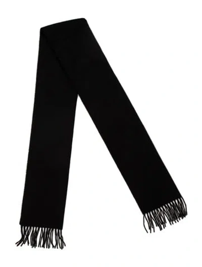 Pre-owned Amicale Cashmere Scarf In Black
