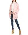 Amicale Cashmere Solid Cashmere & Wool-blend Wrap In Pink