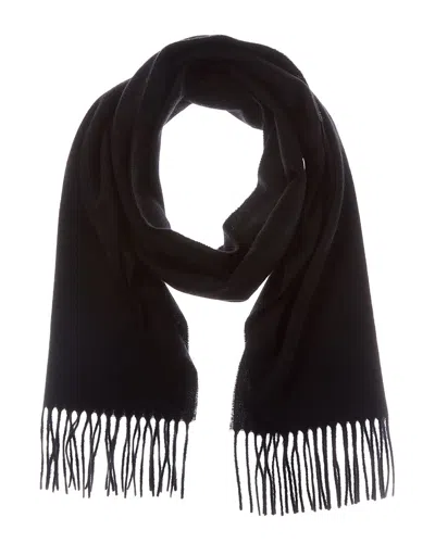 Amicale Cashmere Solid Cashmere Scarf In Black