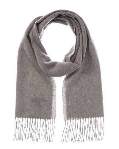Amicale Cashmere Solid Cashmere Scarf In Gray