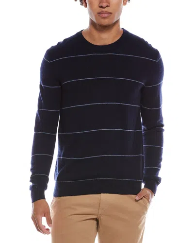 AMICALE CASHMERE AMICALE CASHMERE TONAL STRIPE CASHMERE CREWNECK SWEATER