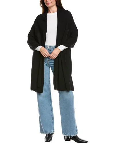 Amicale Cashmere Travel Wrap In Black