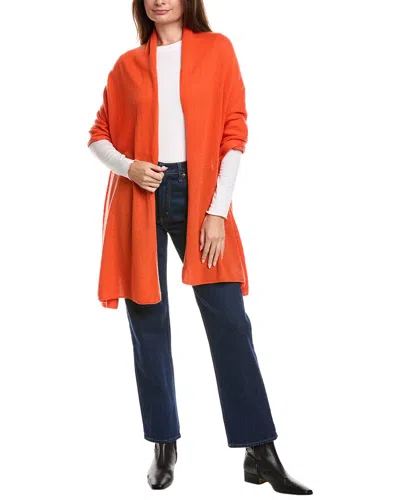 Amicale Cashmere Travel Wrap In Red