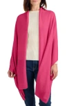 Amicale Cashmere Travel Wrap Scarf In Pink