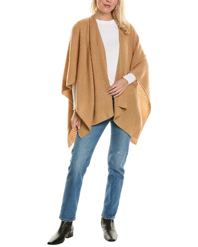 AMICALE CASHMERE TRAVELING RIB CASHMERE CAPE