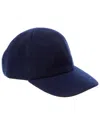 Amicale Cashmere Wool & Cashmere-blend Solid Knit Hat In Blue