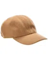 Amicale Cashmere Wool & Cashmere-blend Solid Knit Hat In Brown