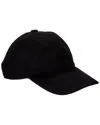 Amicale Cashmere Woven Cashmere Baseball Cap In Black