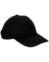 Amicale Cashmere Woven Cashmere Baseball Cap In Black