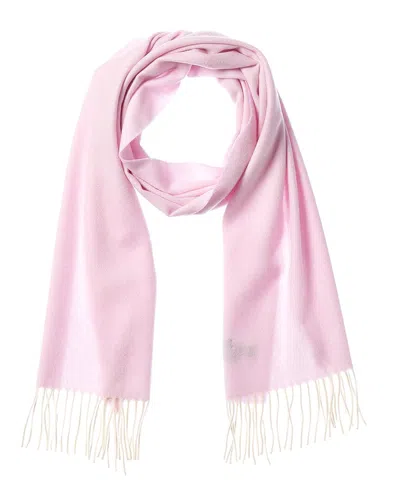 Amicale Cashmere Woven Melange Solid Cashmere Scarf In Pink