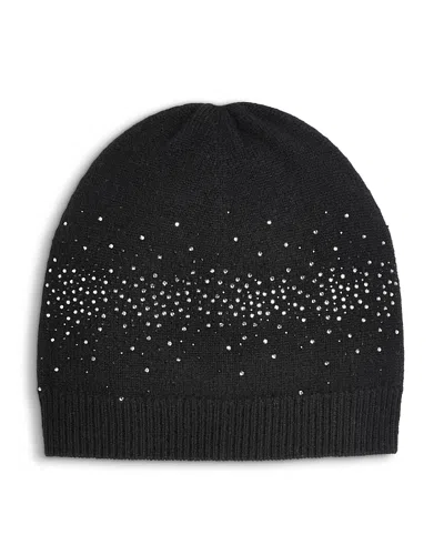 Amicale Embellished Cashmere Beanie - Exclusive In Black