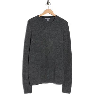 Amicale Feeder Stripe Cashmere Sweater In Gray