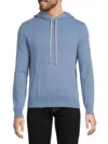 Amicale Men's Cashmere Hoodie In Light Blue