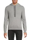 Amicale Men's Cashmere Hoodie In Light Grey