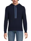 Amicale Men's Cashmere Hoodie In Navy