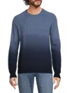 Amicale Men's Ombré Cashmere Pullover In Navy