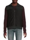 Amicale Men's Wool & Cashmere Puffer Vest In Charcoal