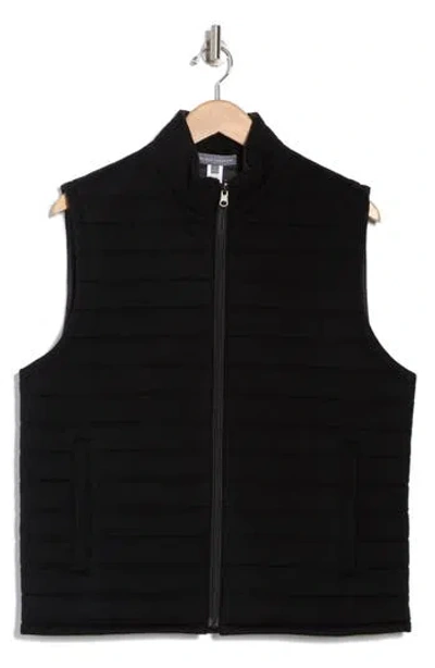 Amicale Reversible Wool & Cashmere Quilted Vest In Black