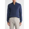 Amicale Rib Cashmere Pullover In Blue