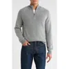Amicale Rib Cashmere Pullover In Gray