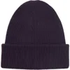 Amicale Ribbed Cashmere Double Cuff Beanie In Black