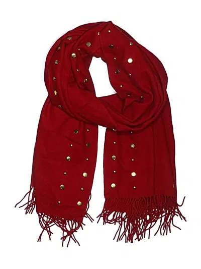 Pre-owned Amicale Scarf In Burgundy