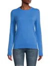 Amicale Women's Cashmere Solid Sweater In Sky Blue
