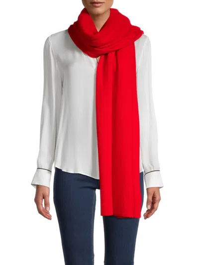 Amicale Women's Cashmere Travel Wrap In Red