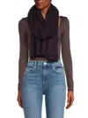 Amicale Women's Cashmere Wrap In Dark Purple