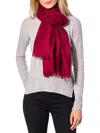 Amicale Solid Pashmina Scarf In Bright Red