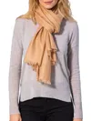 Amicale Solid Pashmina Scarf In Camel