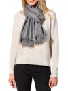 Amicale Solid Pashmina Scarf In Grey