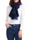Amicale Women's Lightweight Cashmere Gauze Wrap In Darknavy