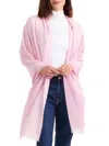 Amicale Women's Lightweight Cashmere Gauze Wrap In Pink