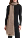 Amicale Women's Lightweight Cashmere Gauze Wrap In Sand