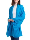 Amicale Women's Lightweight Cashmere Gauze Wrap In Softblue