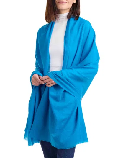Amicale Women's Lightweight Cashmere Gauze Wrap In Softblue