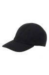 Amicale Wool & Cashmere Faux Shearling Lined Knit Baseball Cap In Black