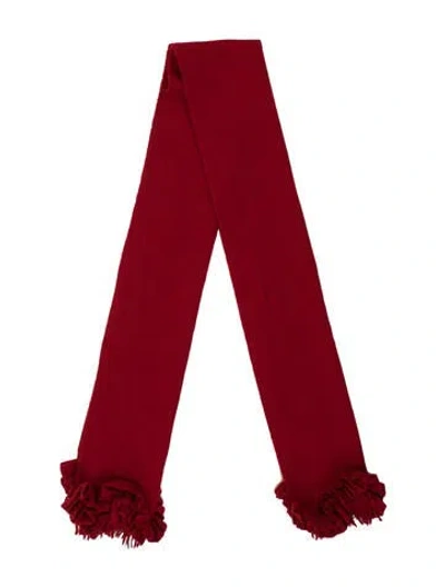Pre-owned Amicale Wool Scarf In Red