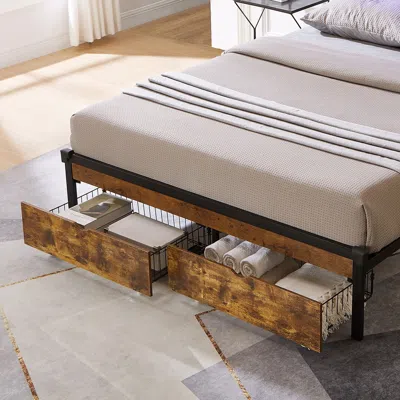 Amidey King Under Bed Drawers In Brown