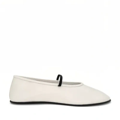 Amie Rafa Amber Elastic Mary Janes In White