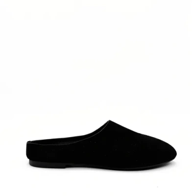 Amie Rafa Blade Suede Mules In Blue