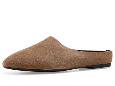 Amie Rafa Blade Suede Mules Women's Flat Shoes Taupe: Eu 42 (us Women's 11) M In Brown