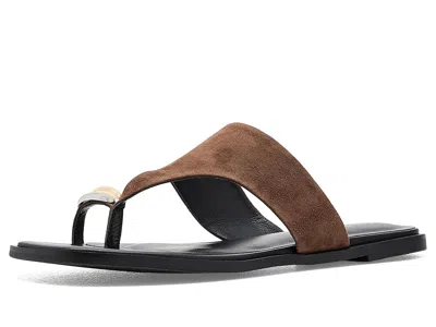 Amie Rafa Cece Thong Sandals Women's Flat Shoes Taupe: Eu 41 (us Women's 10) M In Brown